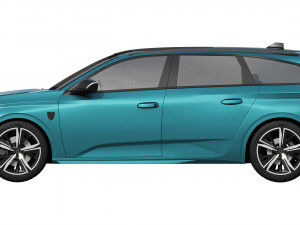 Peugeot 308 SW hybrid 2022 3D 모델