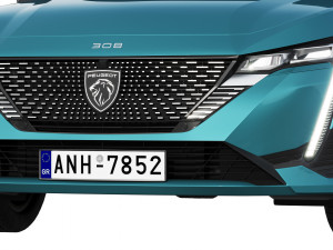 Peugeot 308 SW hybrid 2022 3D 모델