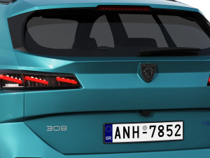 Peugeot 308 SW hybrid 2022 3D 모델