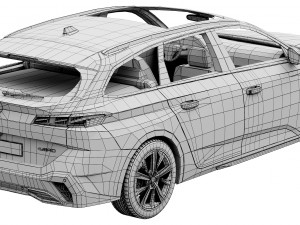 Peugeot 308 SW hybrid 2022 3D 모델