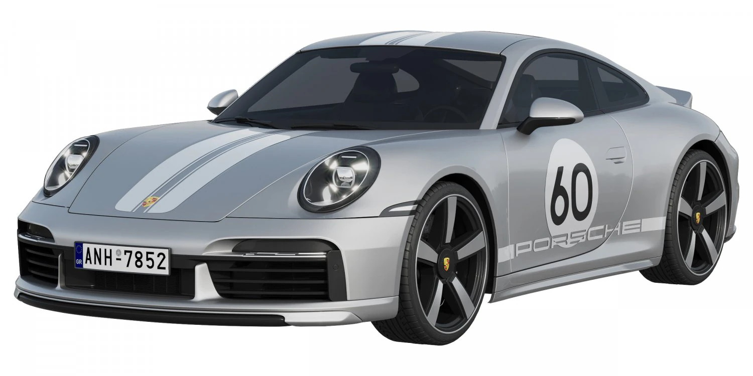 Porsche 911 Sport Classic 2023 3D Model .c4d .max .obj .3ds .fbx .stl .blend