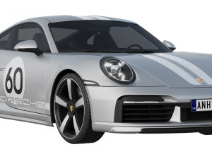 Porsche 911 Sport Classic 2023 3D Модель