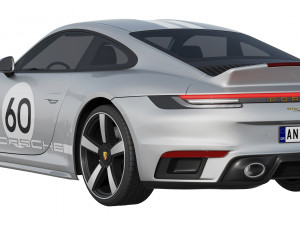 Porsche 911 Sport Classic 2023 3D Модель