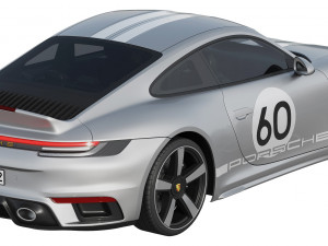 Porsche 911 Sport Classic 2023 3D Модель