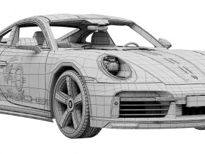 Porsche 911 Sport Classic 2023 3D Model