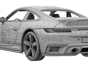 Porsche 911 Sport Classic 2023 3D Модель
