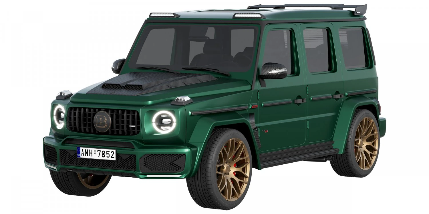 Mercedes-Benz AMG G63 BRABUS 700 WIDESTAR 3D Model .c4d .max .obj .3ds .fbx .stl .blend 