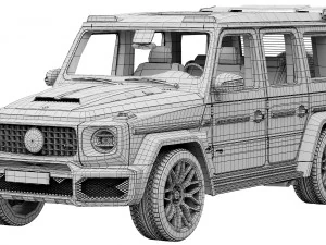 Mercedes-Benz AMG G63 BRABUS 700 WIDESTAR 3D Model