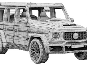 Mercedes-Benz AMG G63 BRABUS 700 WIDESTAR 3D Model