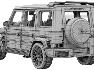 Mercedes-Benz AMG G63 BRABUS 700 WIDESTAR 3D Model