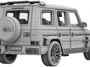 Mercedes-Benz AMG G63 BRABUS 700 WIDESTAR 3D Model