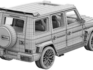Mercedes-Benz AMG G63 BRABUS 700 WIDESTAR 3D Model