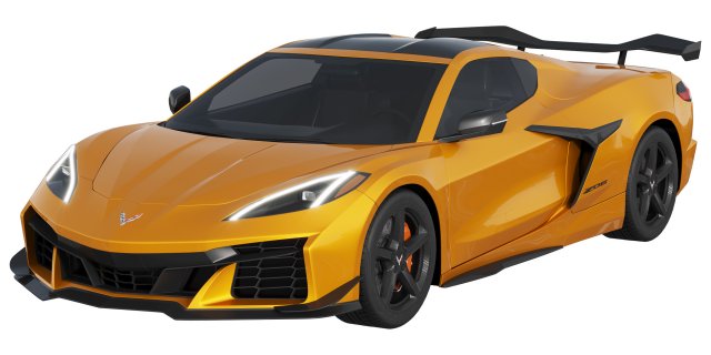 Chevrolet Corvette Z06 2023 Model 3D .c4d .max .obj .3ds .fbx .stl .blend 