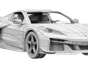 Chevrolet Corvette Z06 2023 3D Model