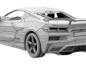 Chevrolet Corvette Z06 2023 Model 3D