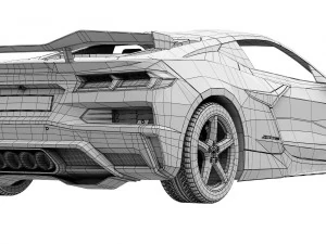 Chevrolet Corvette Z06 2023 3D Model