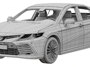 Toyota Camry LE Hybrid 2023 3D Model