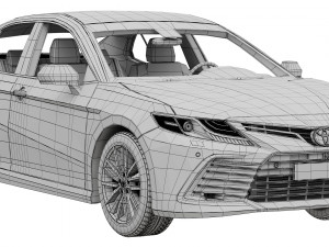 Toyota Camry LE Hybrid 2023 3D Model