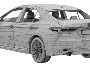 Toyota Camry LE Hybrid 2023 3D Model