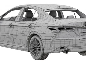 Toyota Camry LE Hybrid 2023 3D Model