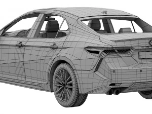 Toyota Camry XSE Hybrid 2023 3D Model
