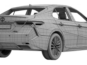 Toyota Camry XSE Hybrid 2023 3D 模型