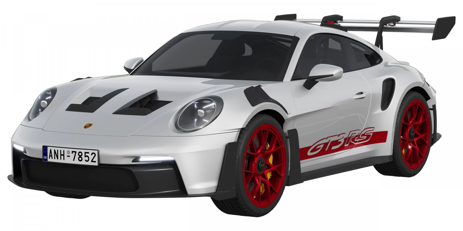 Porsche 911 GT3 RS 2022 3D Model .c4d .max .obj .3ds .fbx .stl .blend 