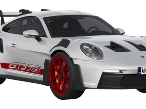 Porsche 911 GT3 RS 2022 3D Model