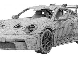 Porsche 911 GT3 RS 2022 3D Model