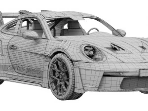 Porsche 911 GT3 RS 2022 3D Model
