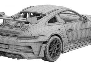 Porsche 911 GT3 RS 2022 3D Model