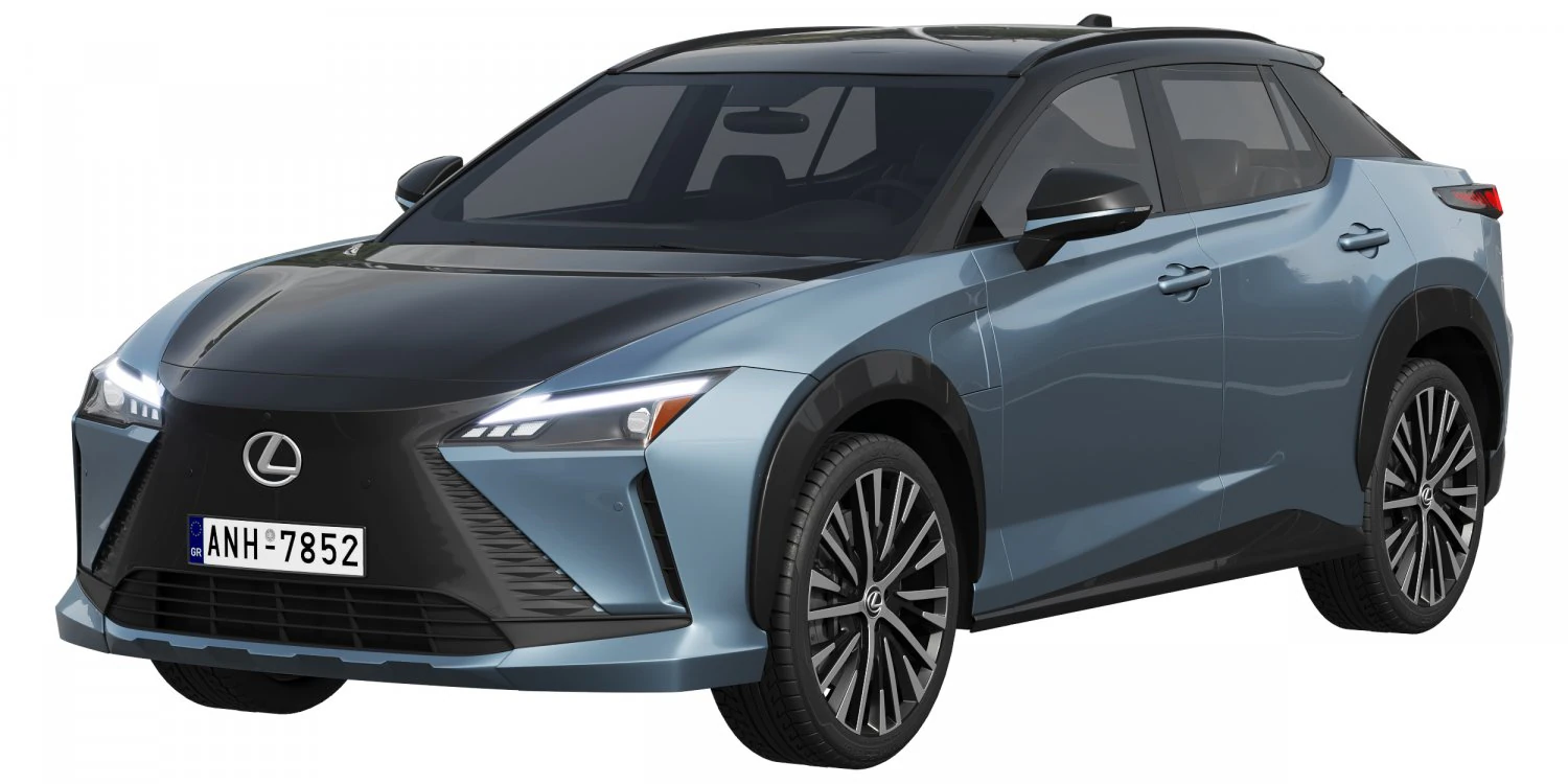 Lexus RZ 450e 2023 3D Model .c4d .max .obj .3ds .fbx .stl .blend 