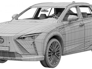 Lexus RZ 450e 2023 3D-Modell