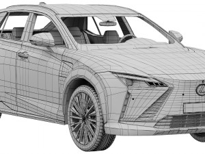 Lexus RZ 450e 2023 3D-Modell