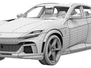 Ferrari Purosangue 3D Model
