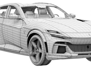 Ferrari Purosangue 3D Model