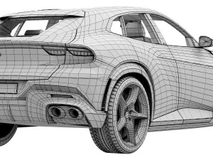 Ferrari Purosangue 3D Model