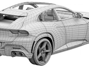 Ferrari Purosangue 3D Модель