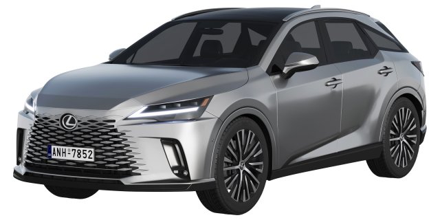 Lexus RX 450 2023 3D Model .c4d .max .obj .3ds .fbx .stl .blend 