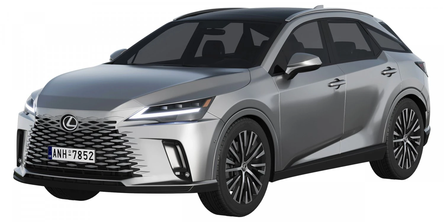 Lexus RX 450 2023 3D Model .c4d .max .obj .3ds .fbx .stl .blend 