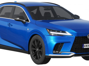 Lexus RX 500h F-Sport 2023 Modelo 3D