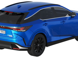 Lexus RX 500h F-Sport 2023 Modelo 3D