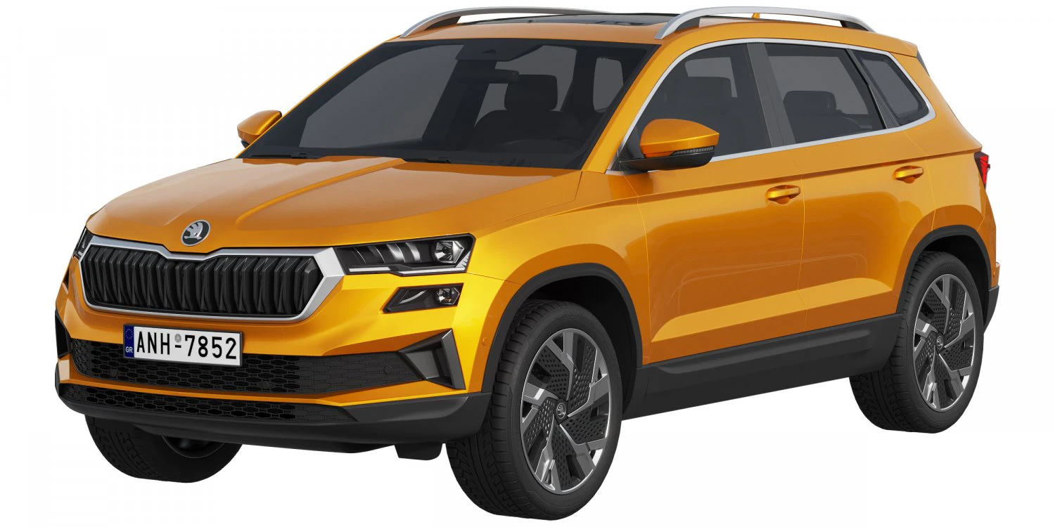 Skoda KAROQ 2022 3D Model .c4d .max .obj .3ds .fbx .stl .blend 