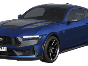 Ford-Mustang Dark Horse 2024 3Dモデル