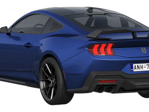 Ford-Mustang Dark Horse 2024 3D Model