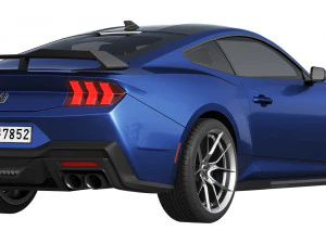 Ford-Mustang Dark Horse 2024 3D Model
