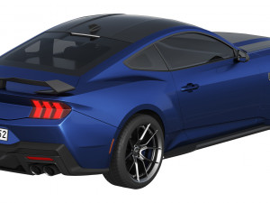 Ford-Mustang Dark Horse 2024 Modelo 3D