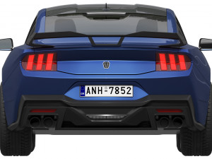 Ford-Mustang Dark Horse 2024 Modelo 3D
