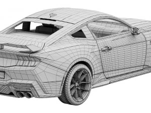 Ford-Mustang Dark Horse 2024 3D Model