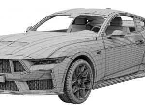 Ford-Mustang GT 2023 3D Model